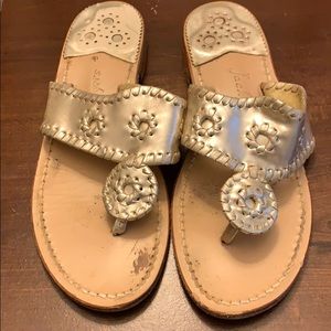 Jack Rogers Gold Sandals